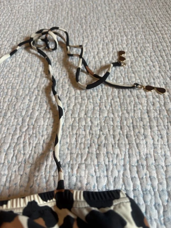 Michael Kors Leopard Print Tankini Top - Picture 3 of 7